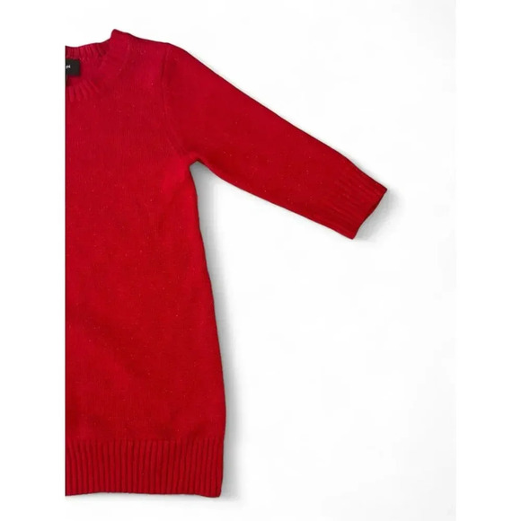 IZ Girls Sweater Dresses Red Gray Long Sleeve Knit Size Large 14 - Picture 5 of 11